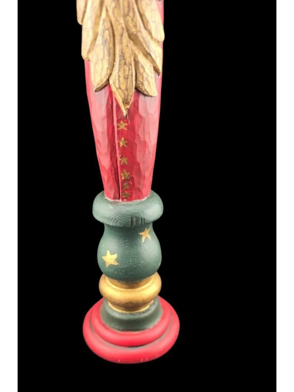 Vintage Hand-Carved Pencil Santa Cori Miller 1999 Whispering Pines 14